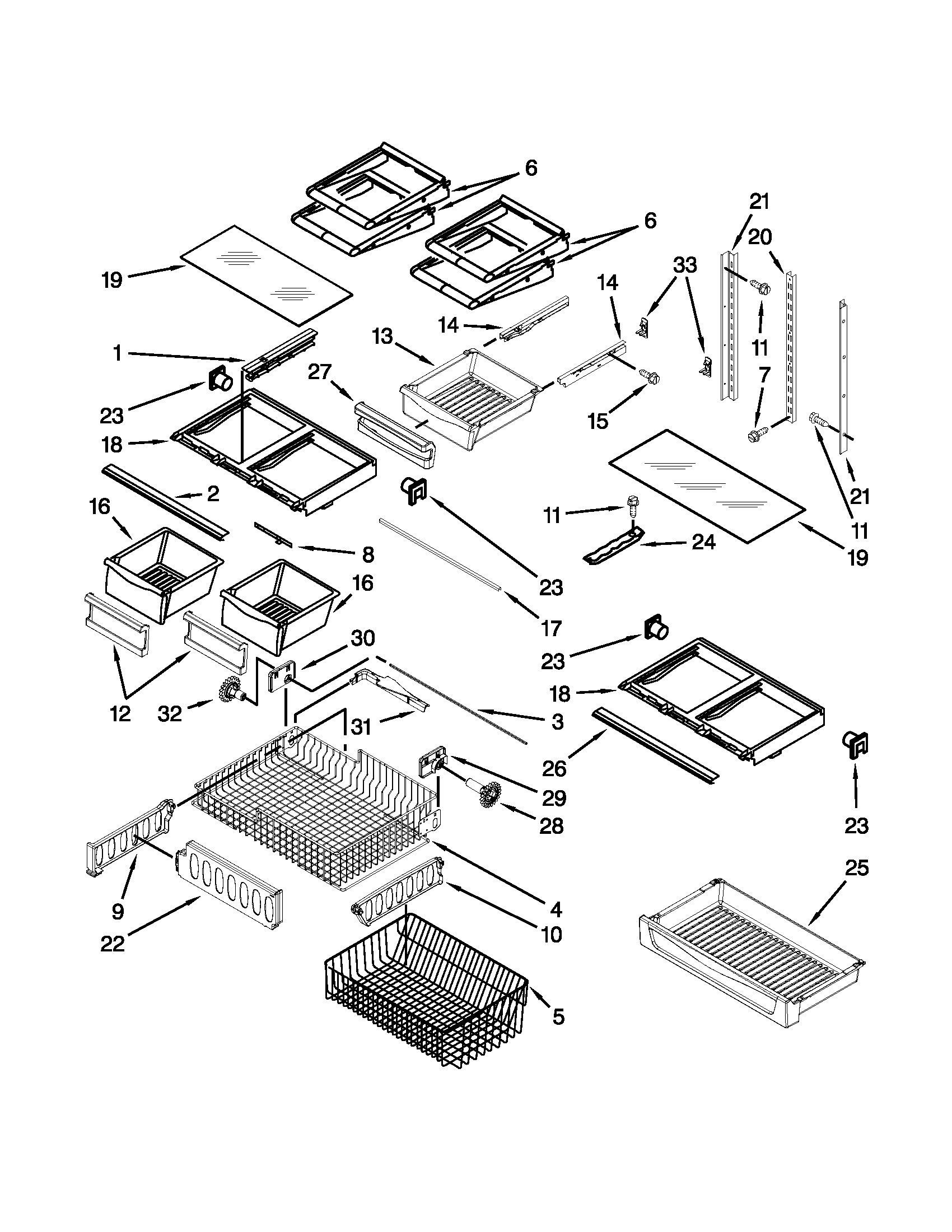Shelf parts