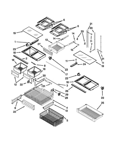 Shelf parts