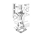 Whirlpool LTE5243DQB machine base parts diagram