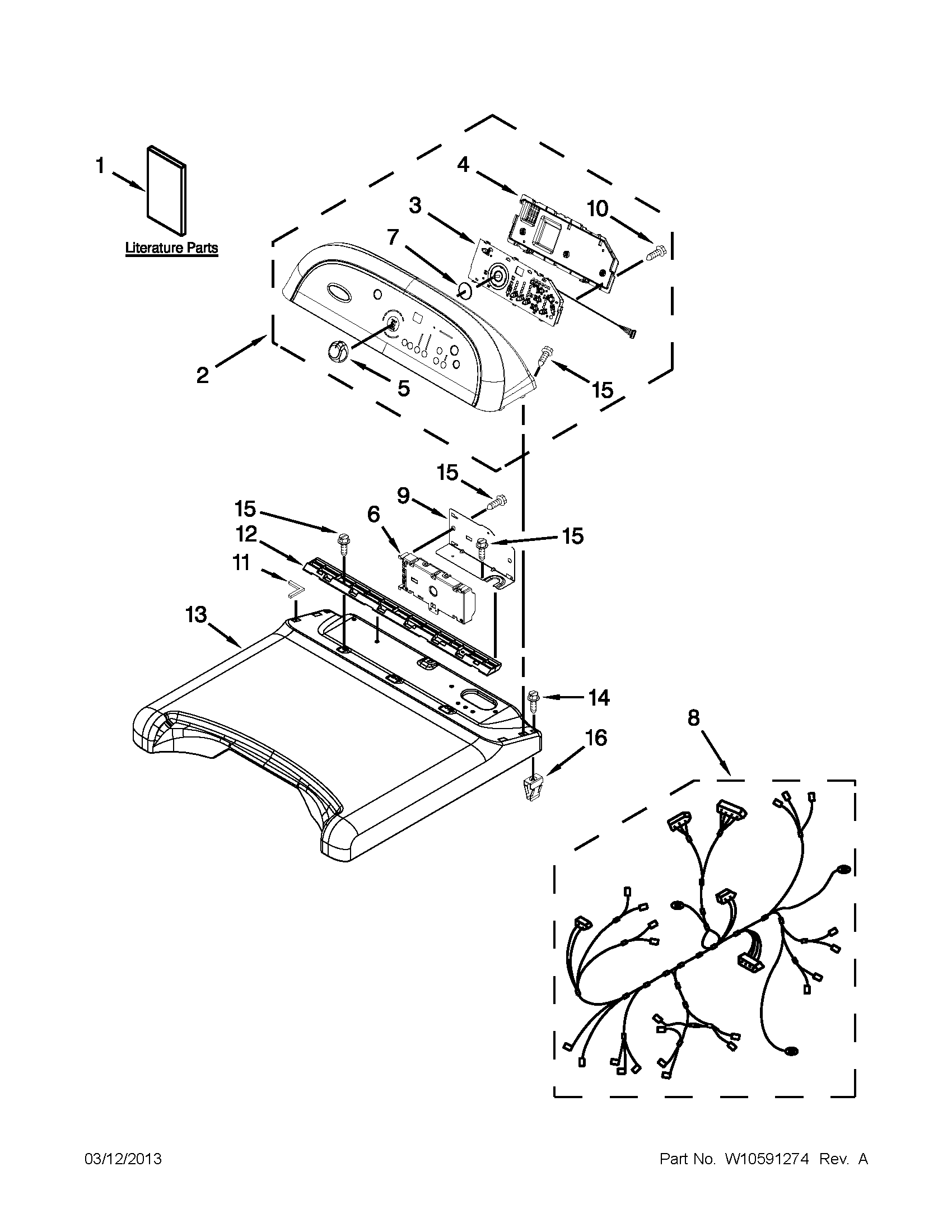 Top and console parts
