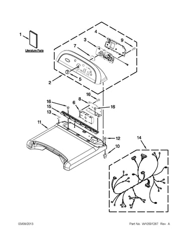 Top and console parts