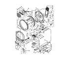 Whirlpool YWED8400YW2 bulkhead parts diagram