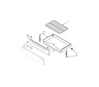 Maytag MER7664XB0 drawer & broiler parts diagram