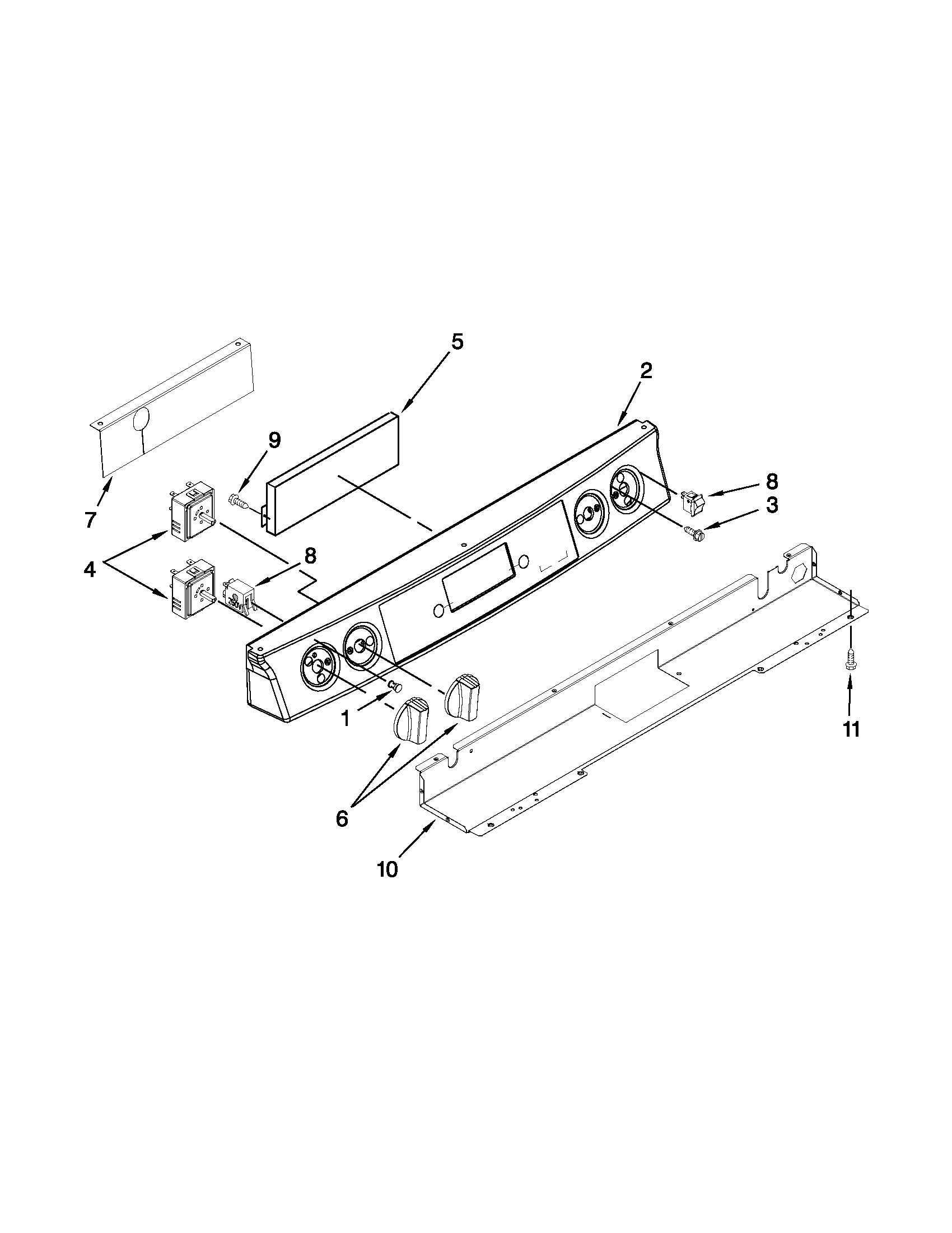 CONTROL PANEL PARTS