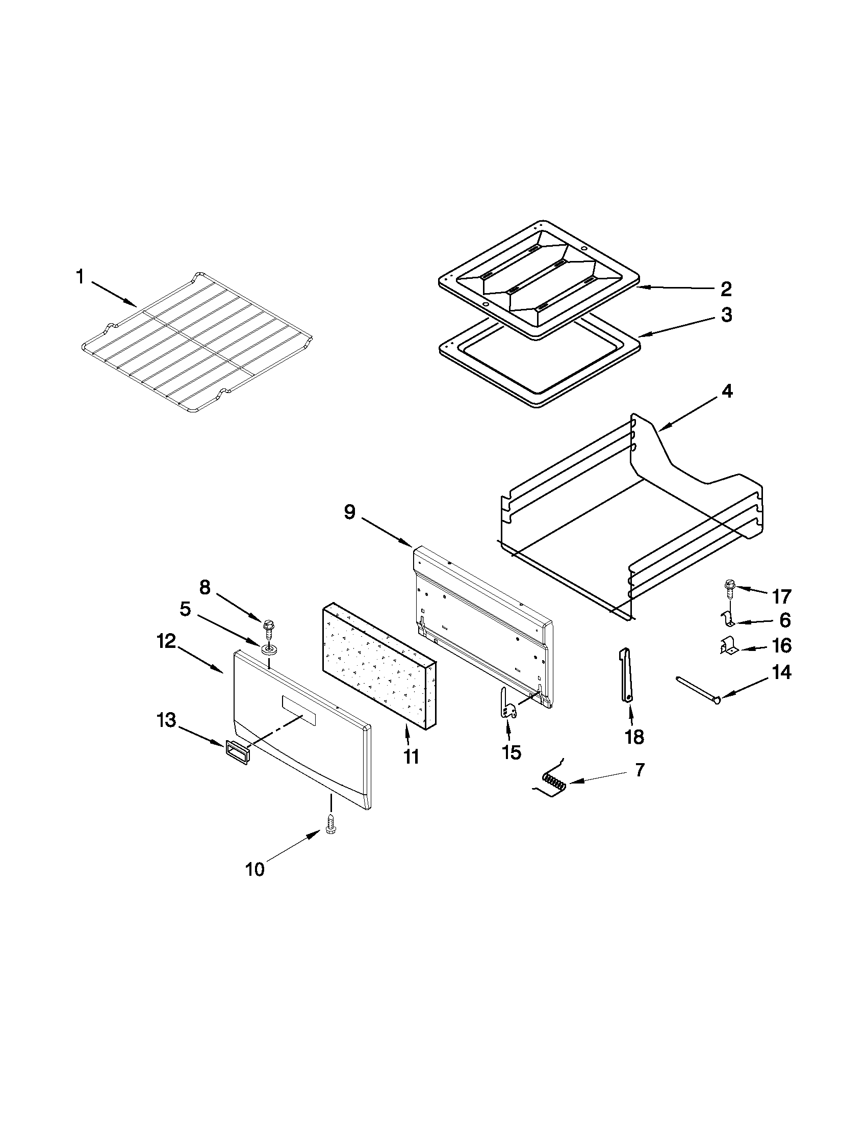 Oven and broiler parts