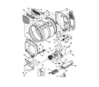 Maytag YMEDX500XW1 bulkhead parts diagram