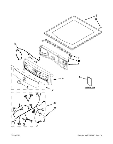 Top and console parts