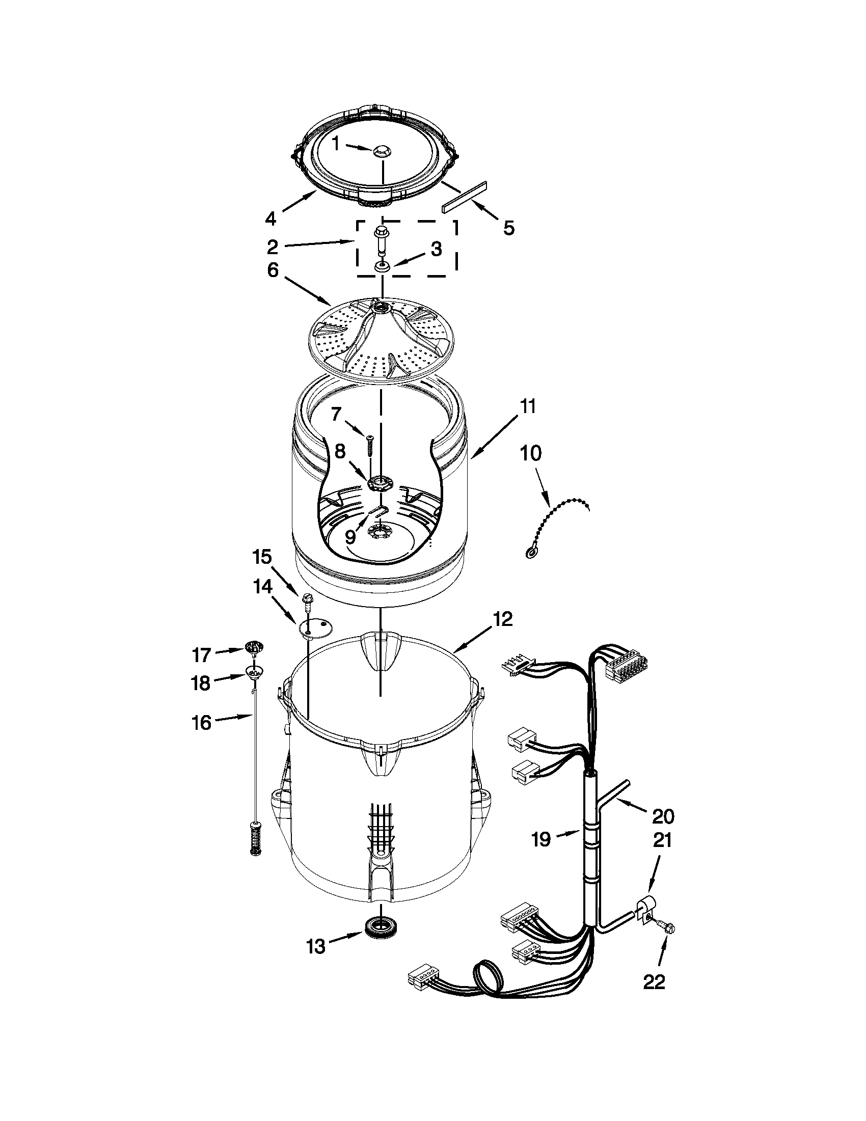 Basket and tub parts
