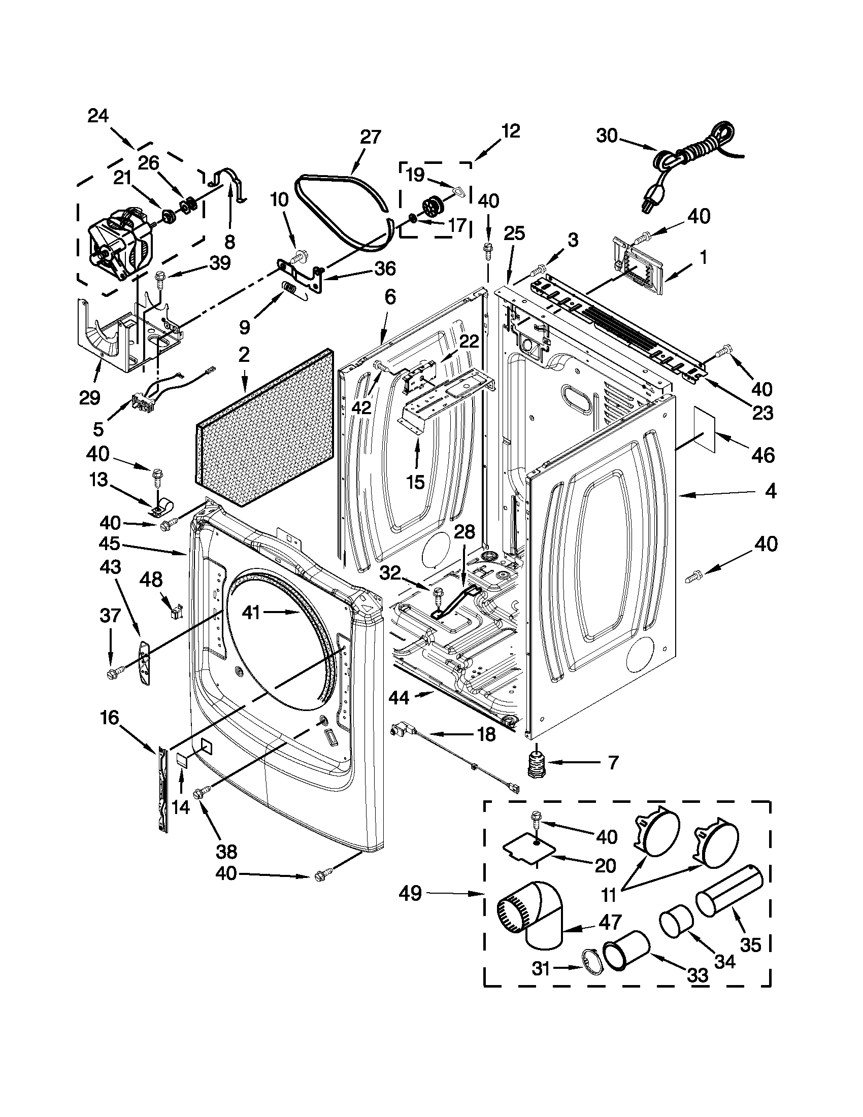 Cabinet parts