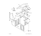 Maytag 7MMVWC420BW0 top and cabinet parts diagram