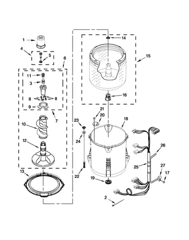 Basket and tub parts