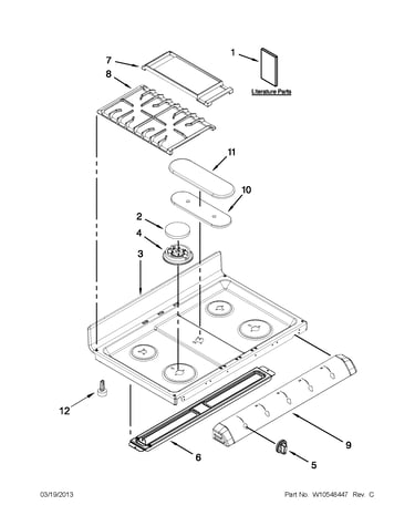 Cooktop parts
