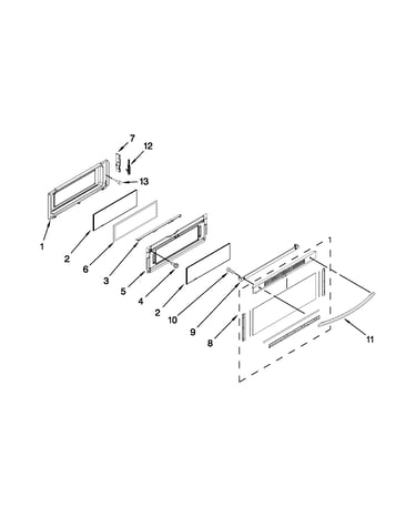 Upper door parts