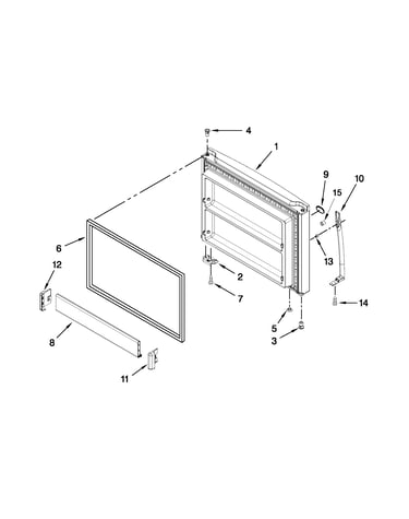 Freezer door parts