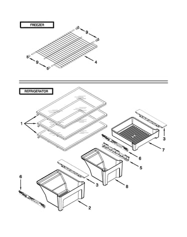 Shelf parts