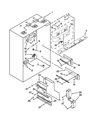 Refrigerator liner parts