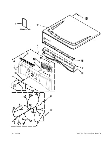 Top and console parts