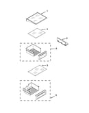 Refrigerator shelf parts