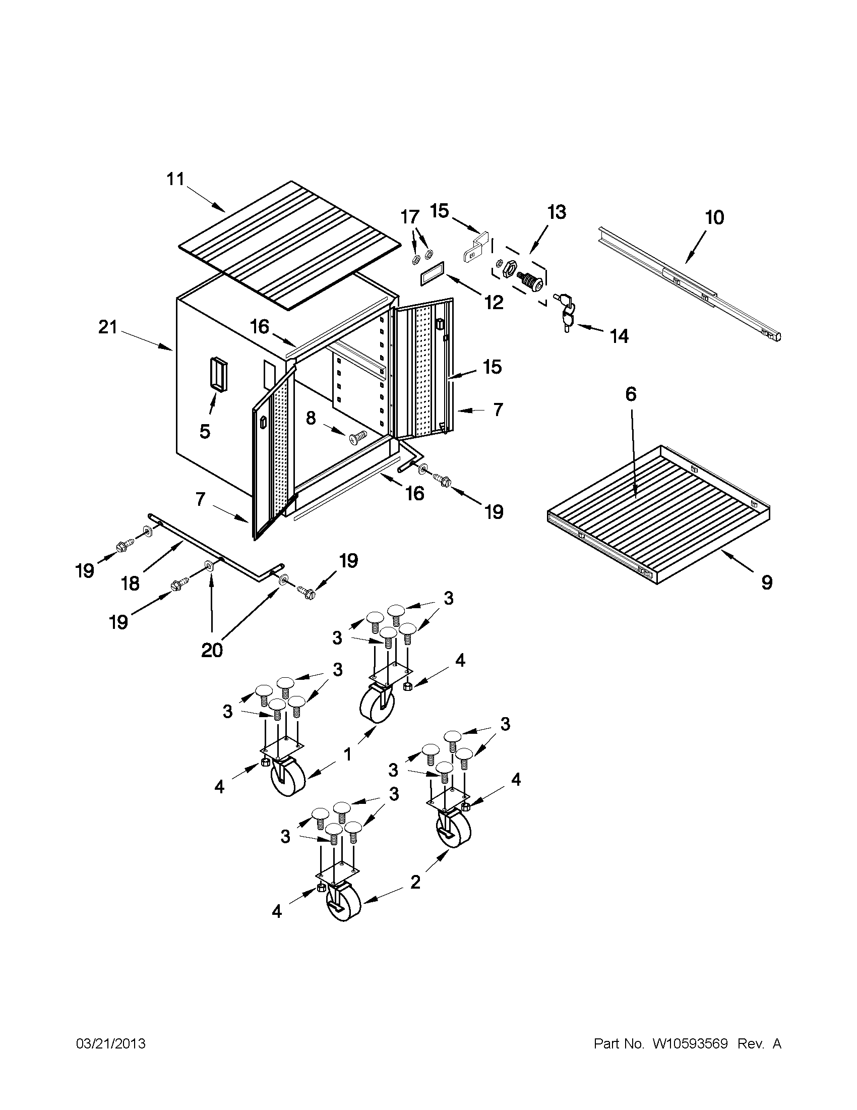 Modular gearbox parts
