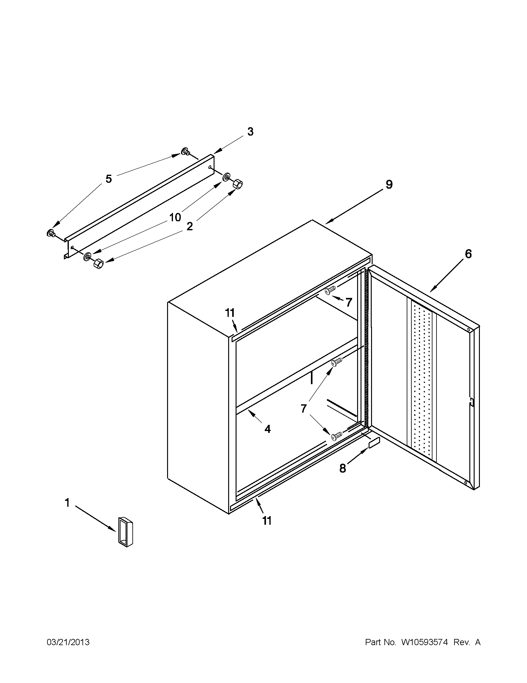 24" wall gearbox parts