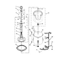 Whirlpool 7MWTW1725BM0 basket and tub parts diagram