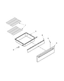 Drawer and rack parts