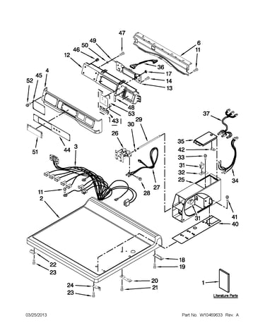 Top and console parts