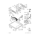 Maytag MDE25PDAGW1 top and console parts diagram