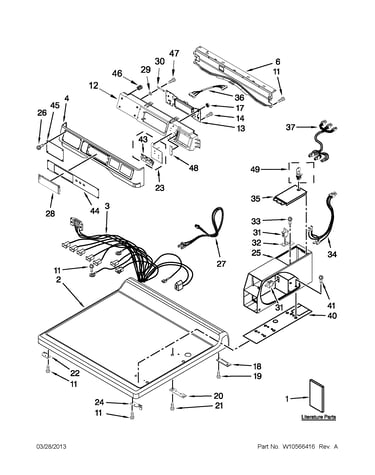 Top and console parts