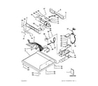 Maytag MDE25PDAYW1 top and console parts diagram