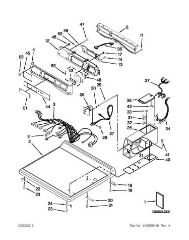 Top and console parts