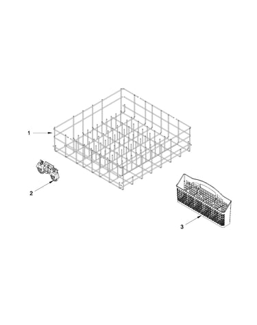 Lower rack parts
