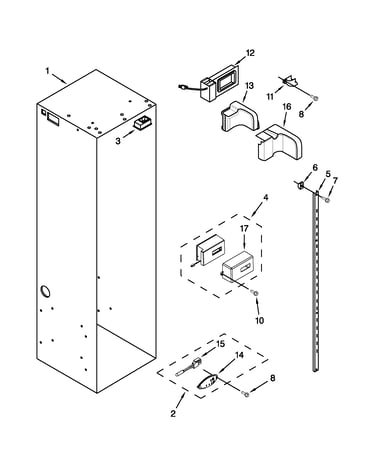 Refrigerator liner parts