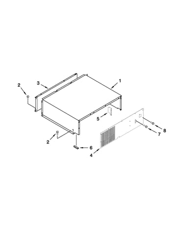 Top grille and unit cover parts