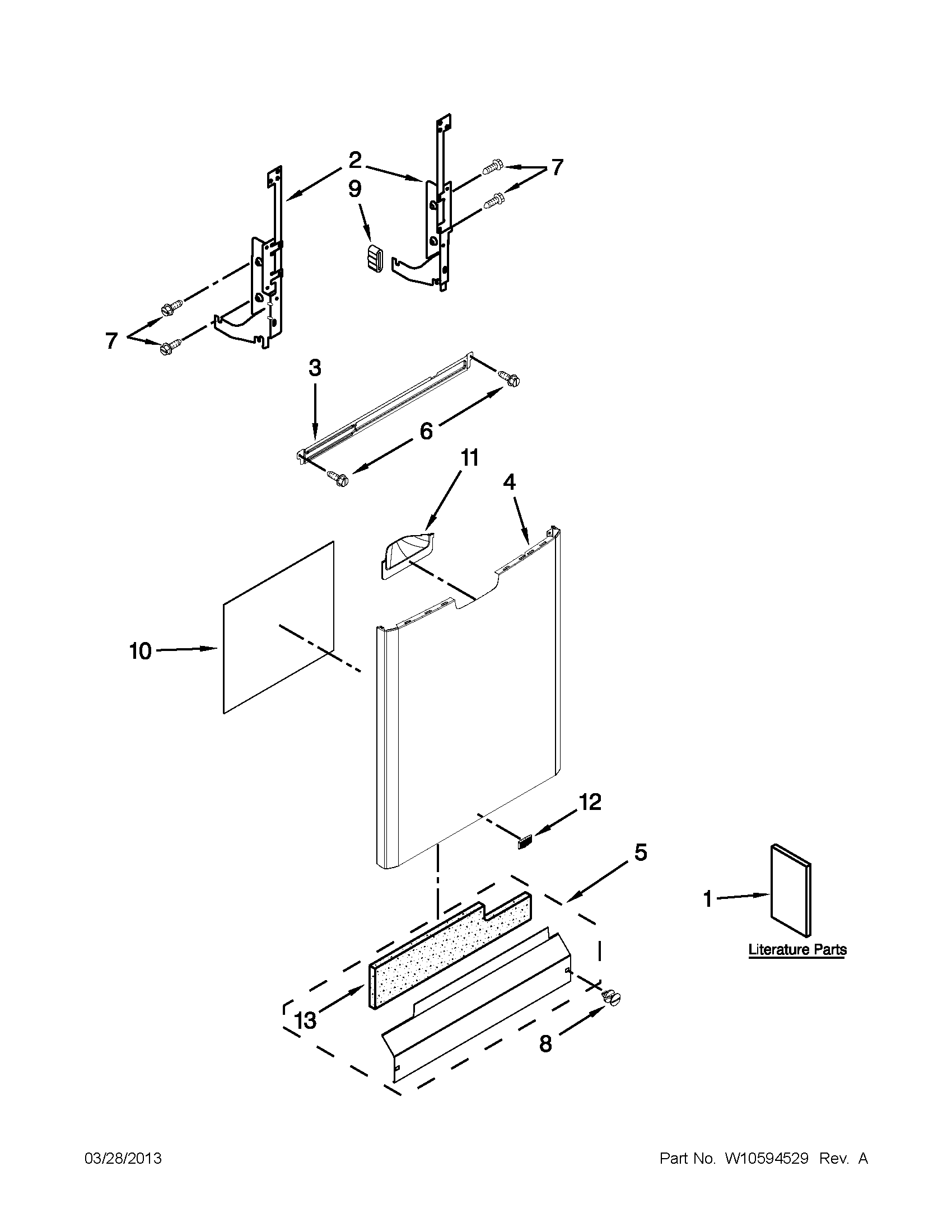 Door and panel parts