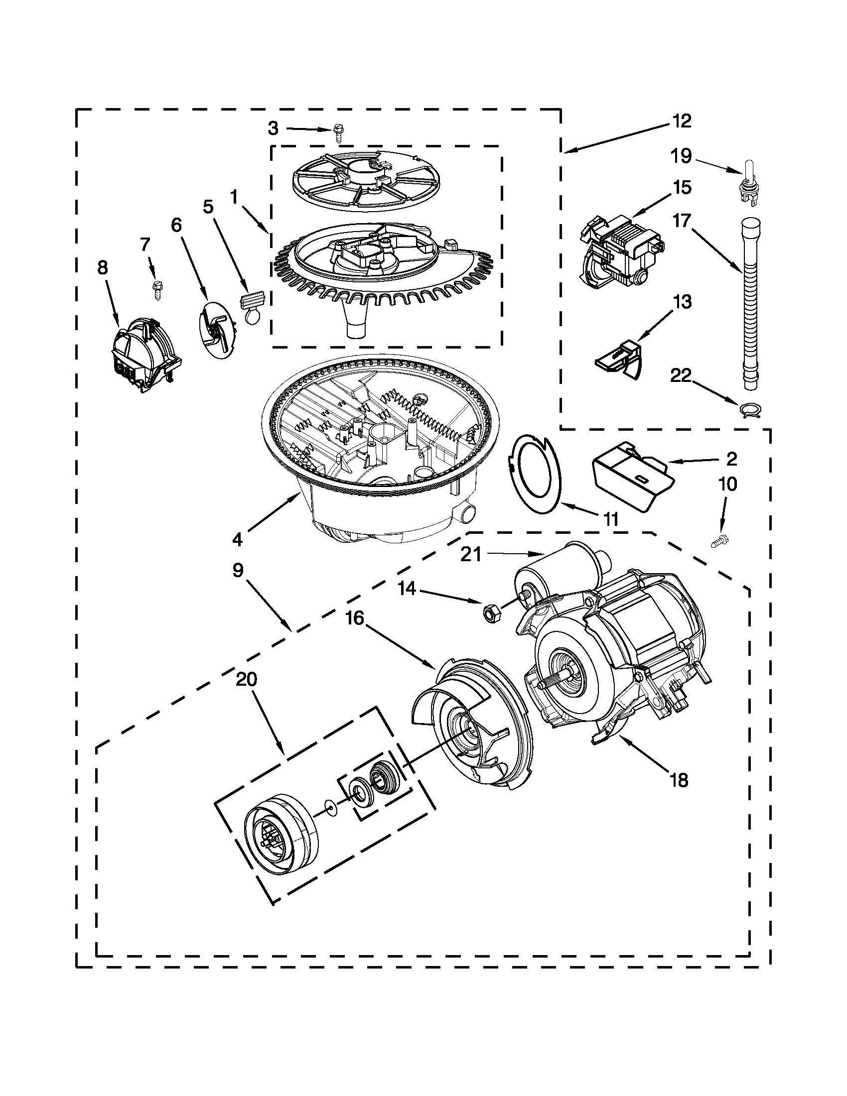 Pump and motor parts