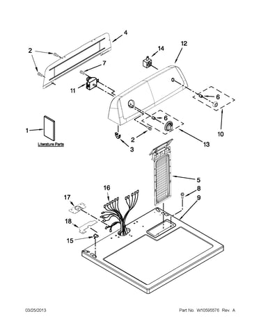 Top and console parts