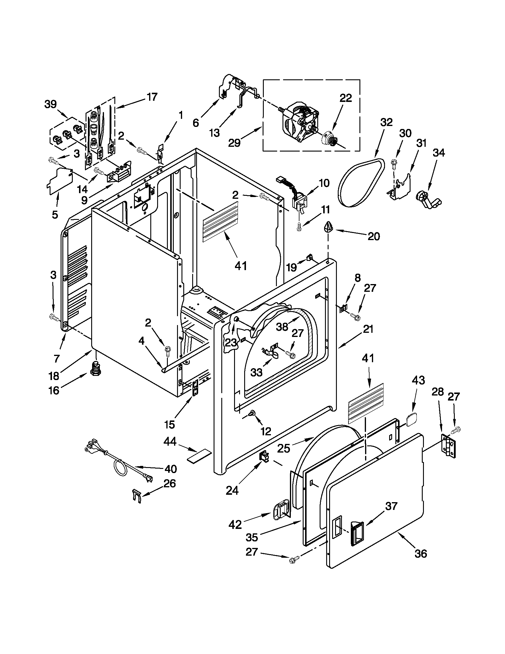 Cabinet parts