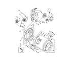 Amana YNED4600YQ1 bulkhead parts diagram