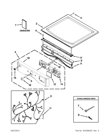 Top and console parts