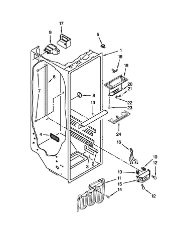 Refrigerator liner parts