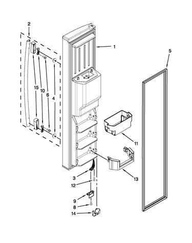Freezer door parts
