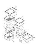 Refrigerator shelf parts