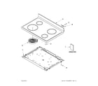 Whirlpool WFE330W0AS0 cooktop parts diagram
