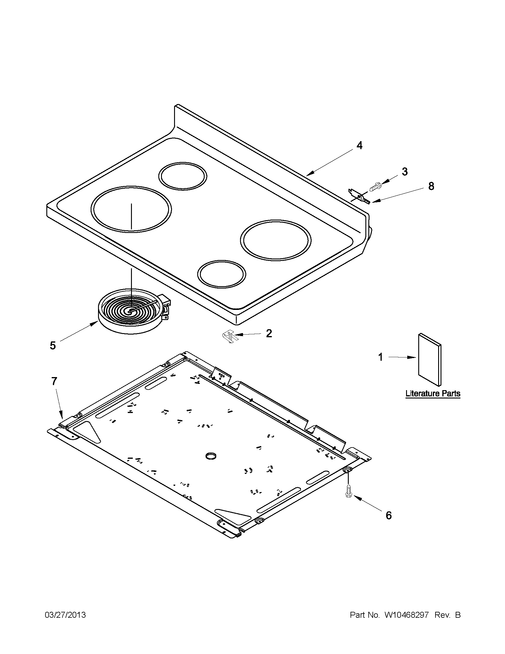Cooktop parts