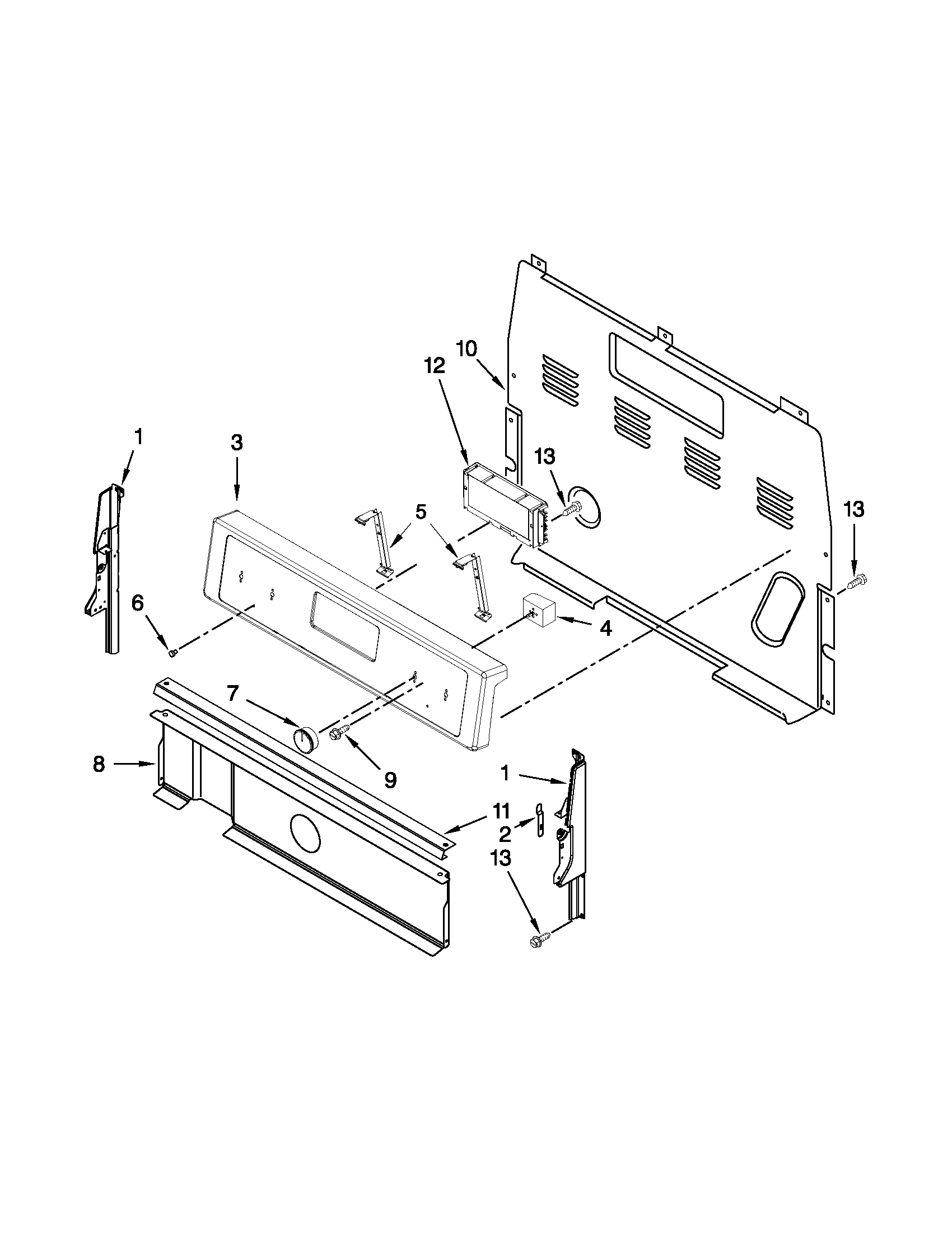 Control panel parts