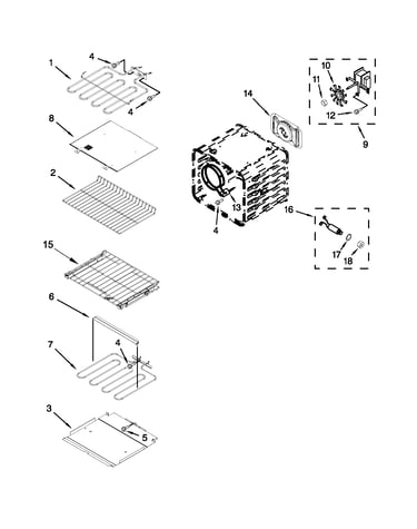 Internal oven parts