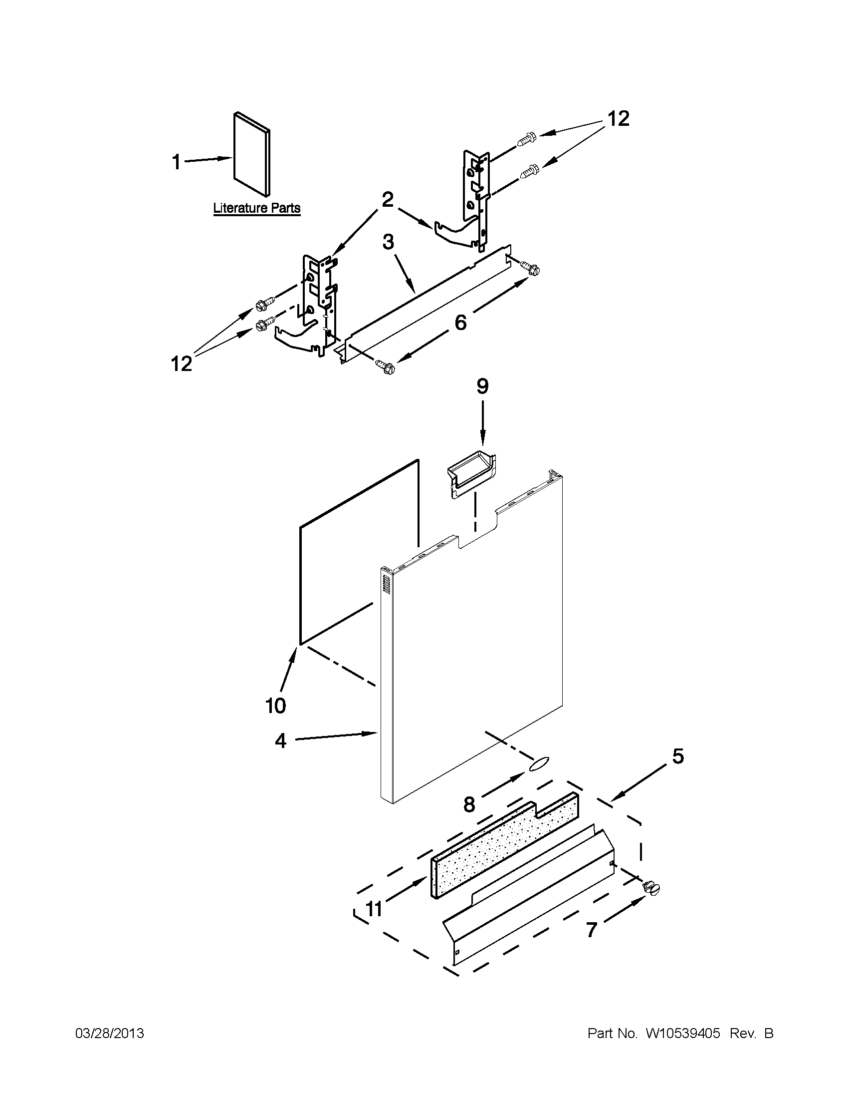 Door and panel parts