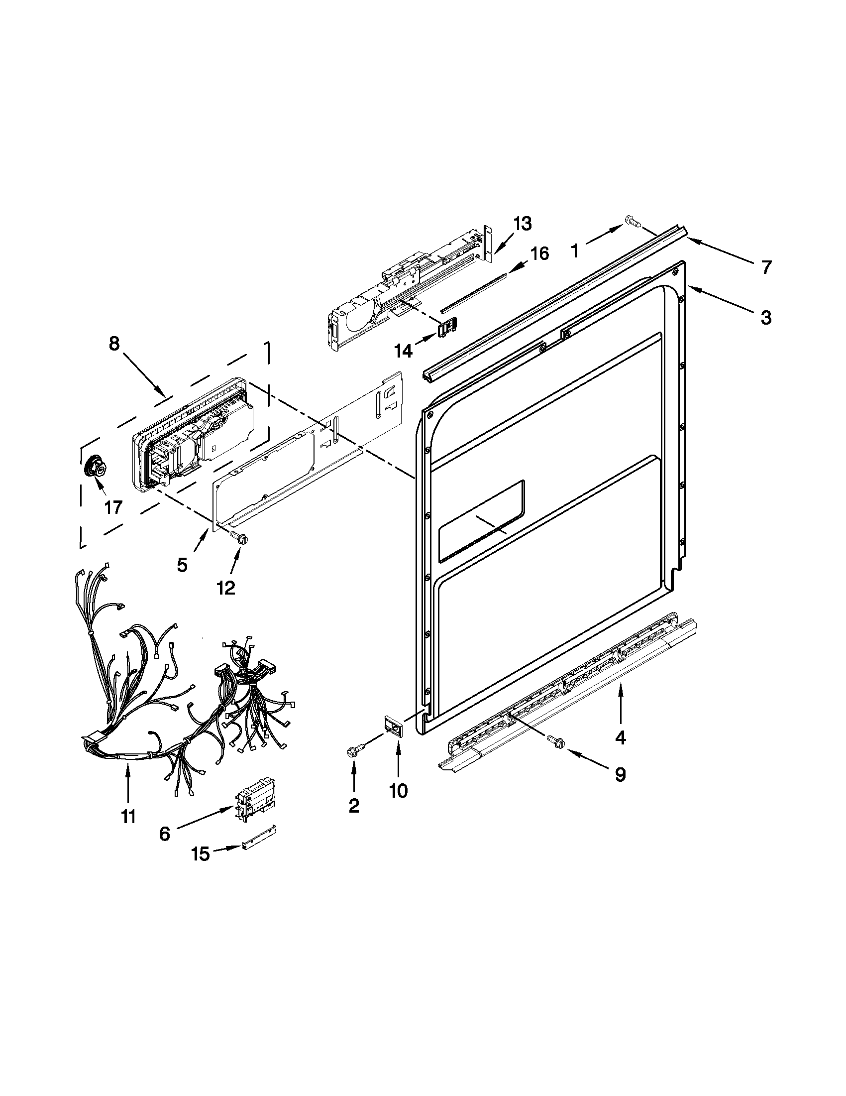 Inner door parts