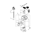Whirlpool WDL785SAAM1 pump and motor parts diagram